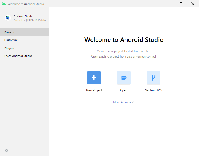 Welcome to Android Studio